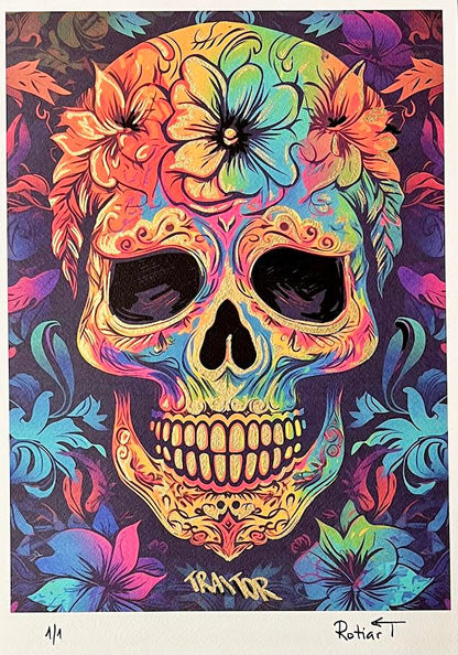 Traitor - Floral Skull (Special) 1/1 - Golden Flowers