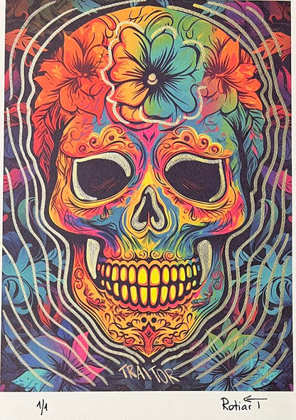 Traitor - Floral Skull (Special) 1/1 - Golden Face
