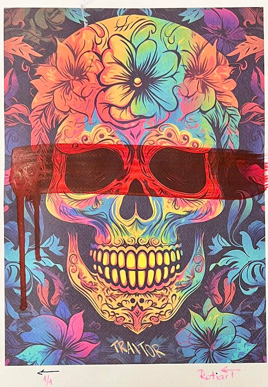 Traitor - Floral Skull (Special) 1/1 - Red Tape