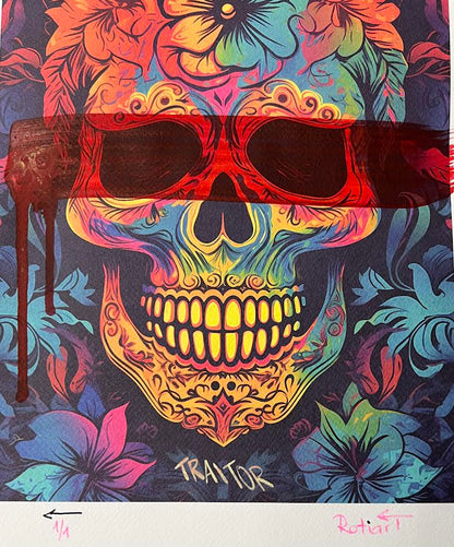 Traitor - Floral Skull (Special) 1/1 - Red Tape