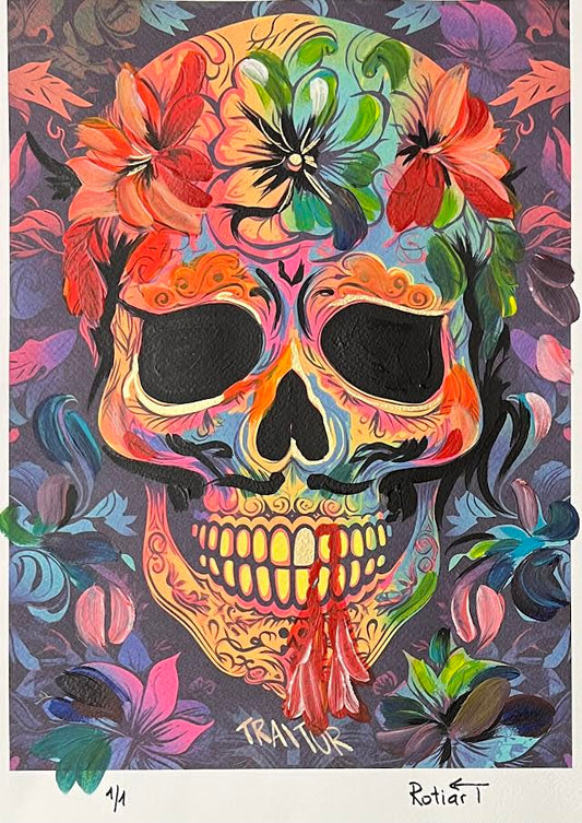 Traitor - Floral Skull (Special) 1/1 - Bloody