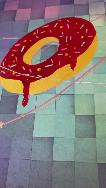 Otto Tolar - Krychle - Original 1/1 -  Rotating Donut